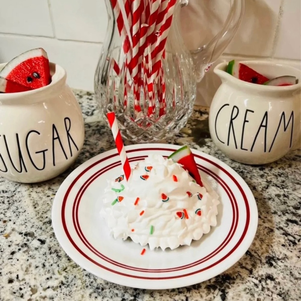 Faux whipped topper
